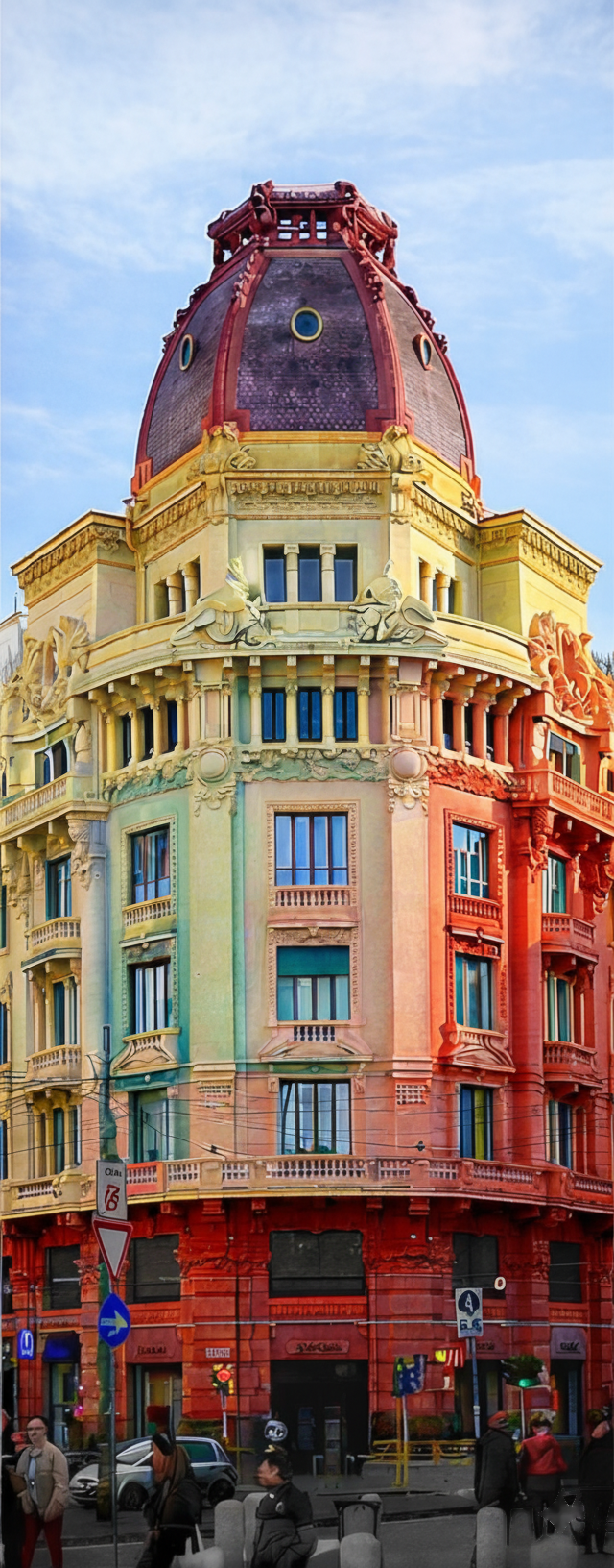 Colorful historic architecture with vibrant dome - the identity of vernice.it