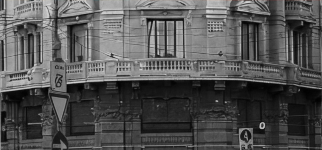 Colorful urban scene